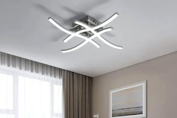 Modern Acrylic LED Recessed Ceiling Light: Curved Elegance